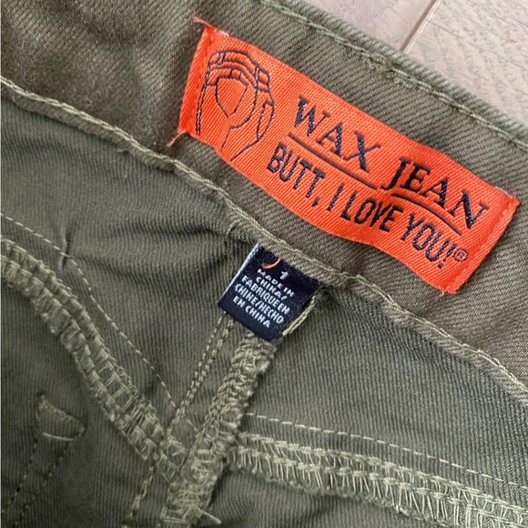 Khaki Olive Green Jeans | Wax Jean - Picture 8 of 11